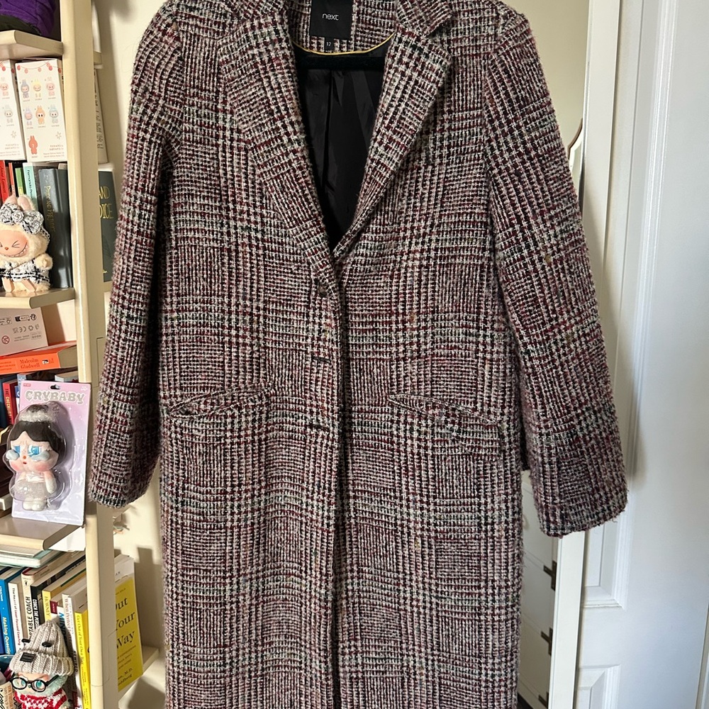 Next Multicolor Plaid Trench Coat